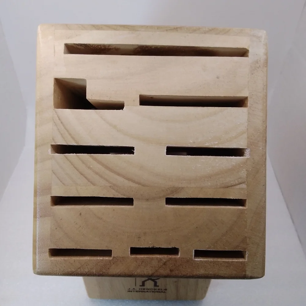 JA Henckels International Wood KNIFE BLOCK 11 Slot Cutlery Storage 35100-112